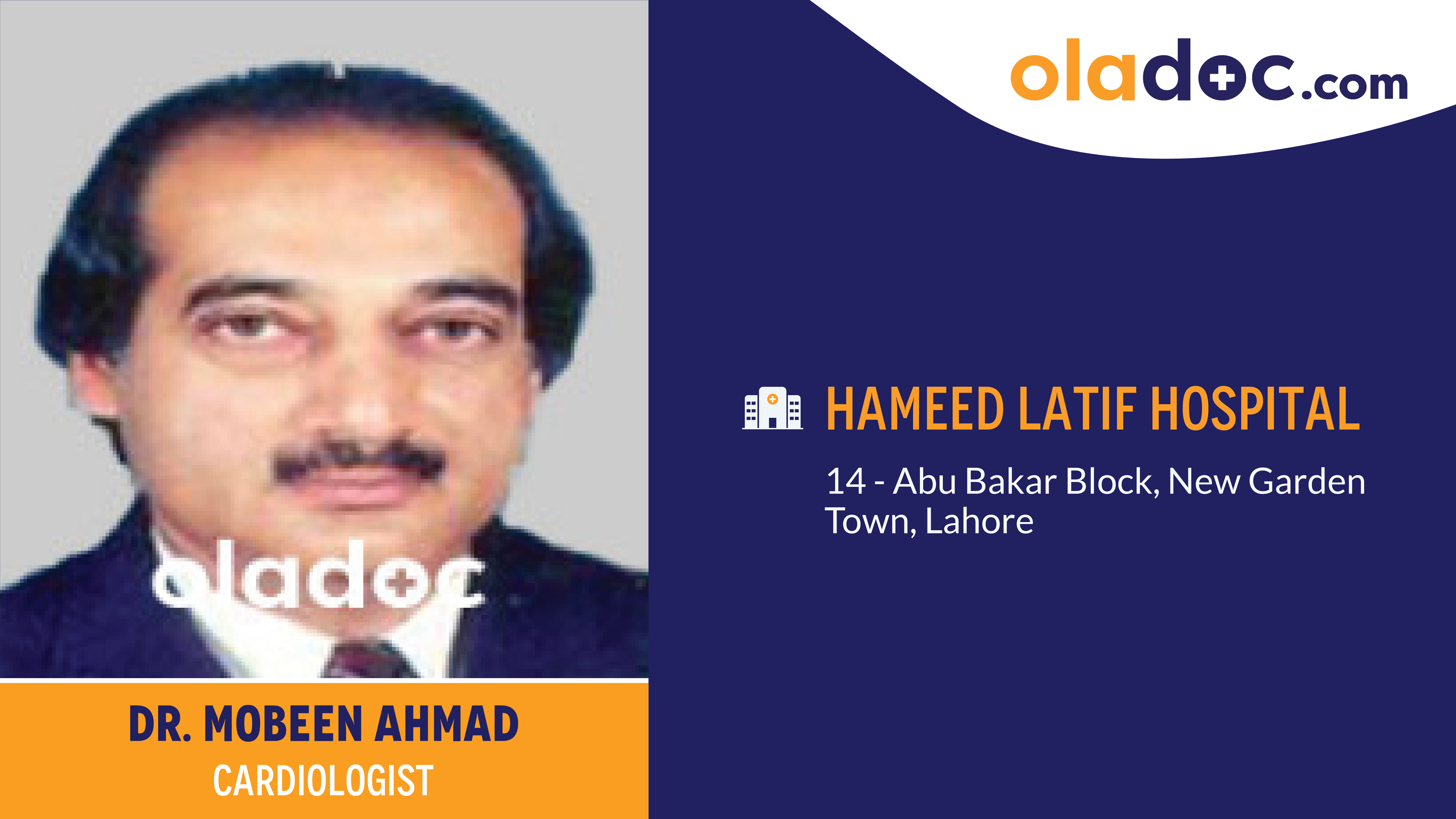 Practice locations of Dr.Mobeen Ahmad